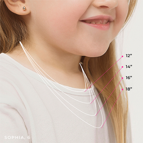 Necklace size chart | Necklace size charts, Necklace lengths, Necklace sizes