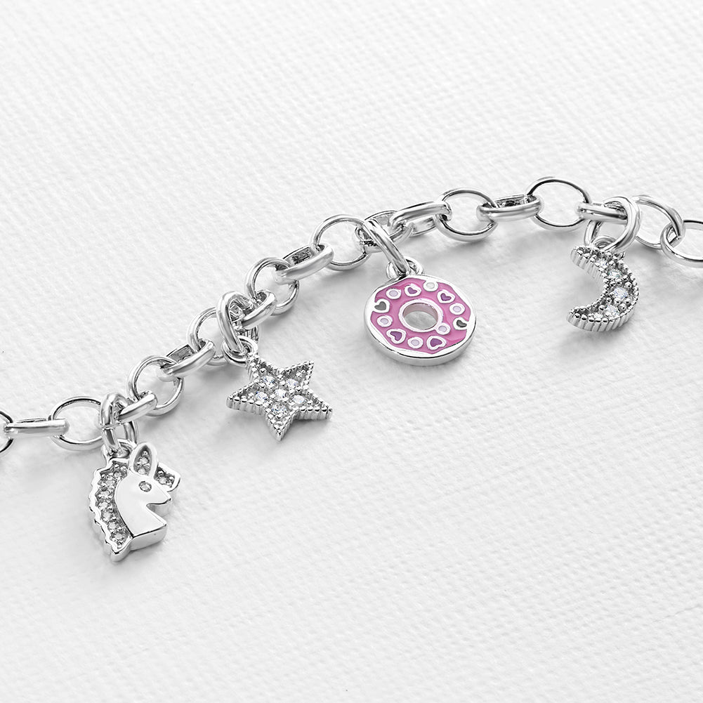 Moon charm bracelet | For Women | 14K Gold Manifestation Gifts – Negru  Jewelry - Shop Gold Jewelry Online