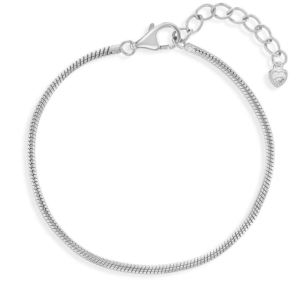 5-6" Thin Snake Baby / Toddler / Kids Bracelet Extension - Sterling Silver