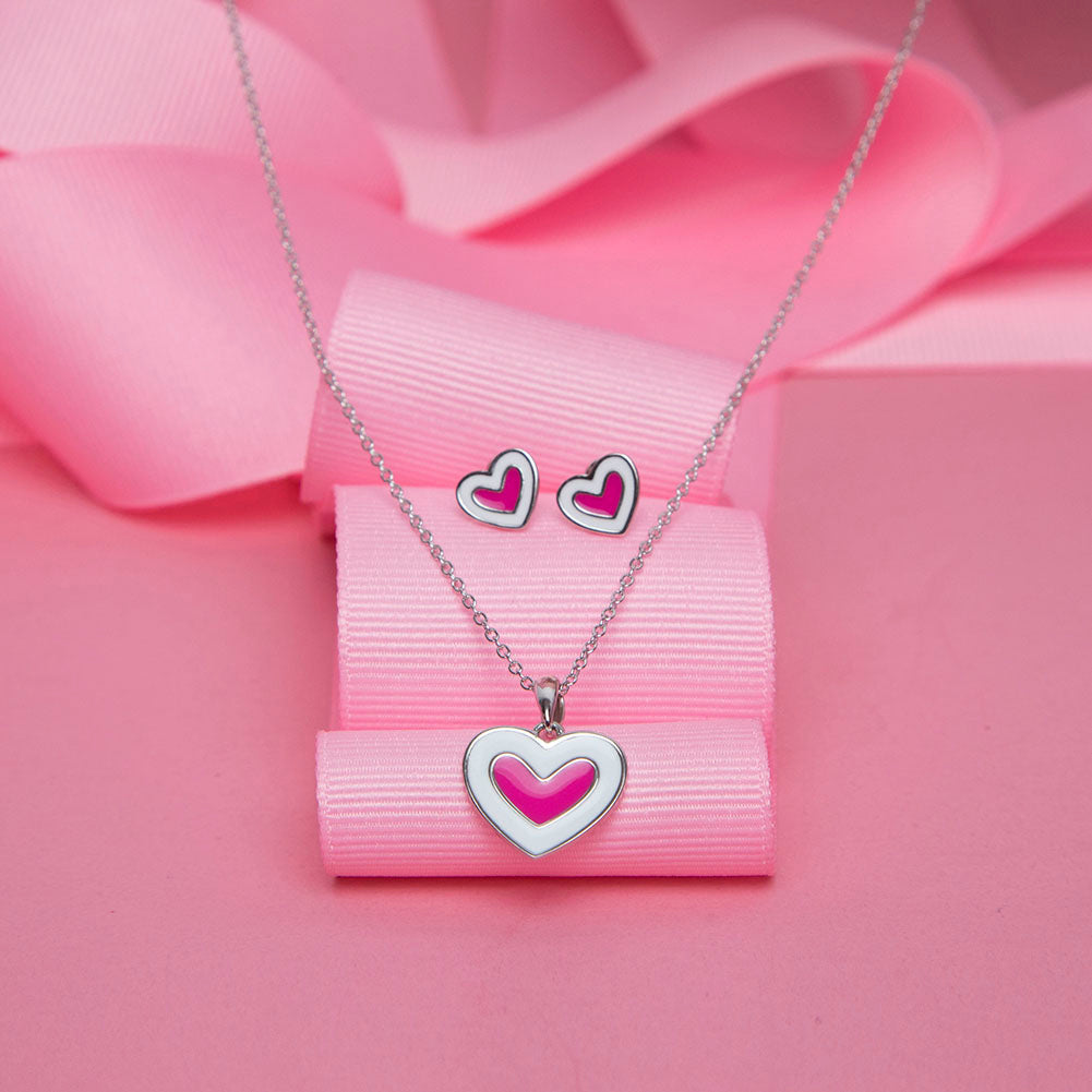 Jolics Handmade Light Pink Gem Heart Cut 925 Sterling Silver Solitaire –  jolics