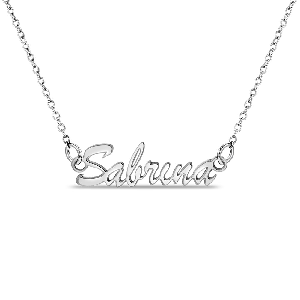 Frolic Custom Name Women's Necklace - Sterling Silver