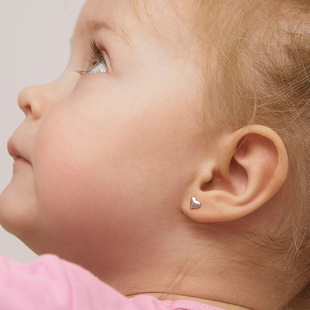 Heart Screw Back Earrings – Littleblingny