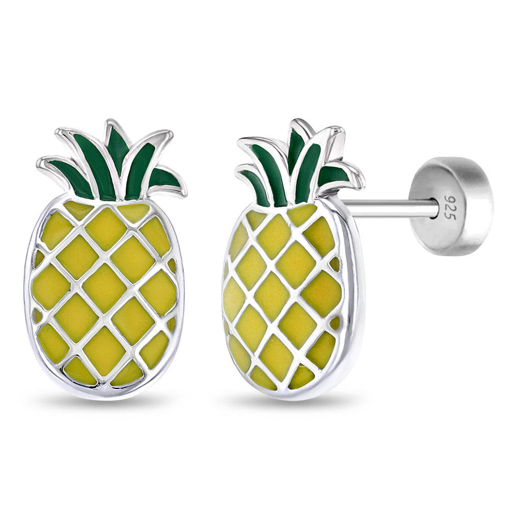 Upside Down Pineapple Dangle Earrings