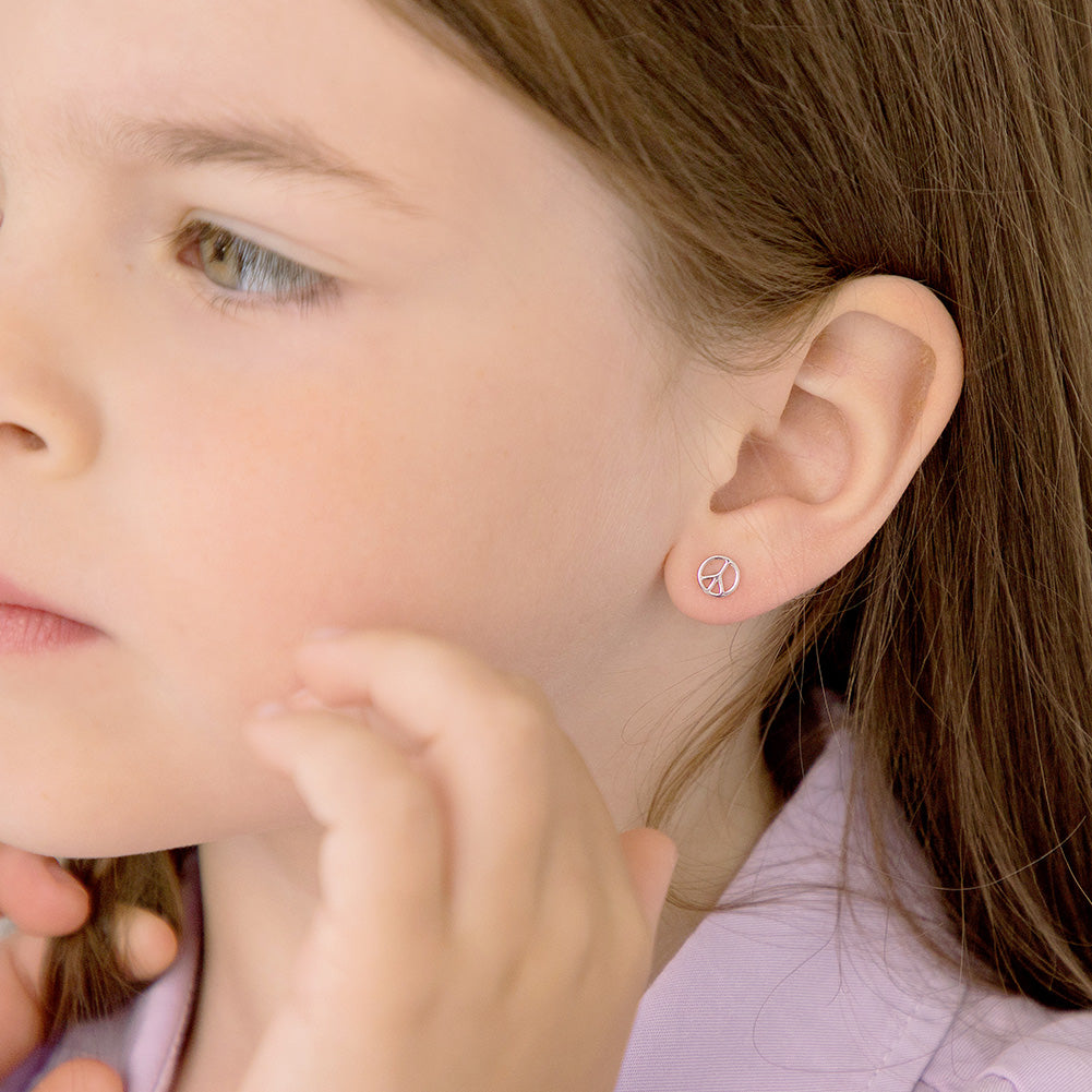 Child's Screw Back Diamond Stud Earrings