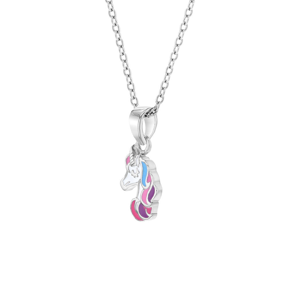 1pc Niche Design 925 Sterling Silver Unicorn Pendant Necklace, Valentine's  Day Gift For Women | SHEIN USA