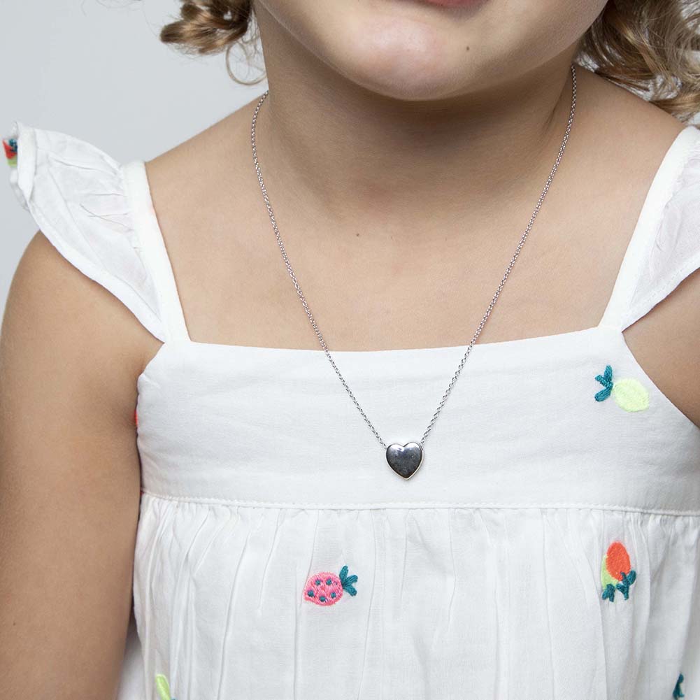 Kids Diamond Initial Bracelets in sterling silver with small flower in kids  jewelry