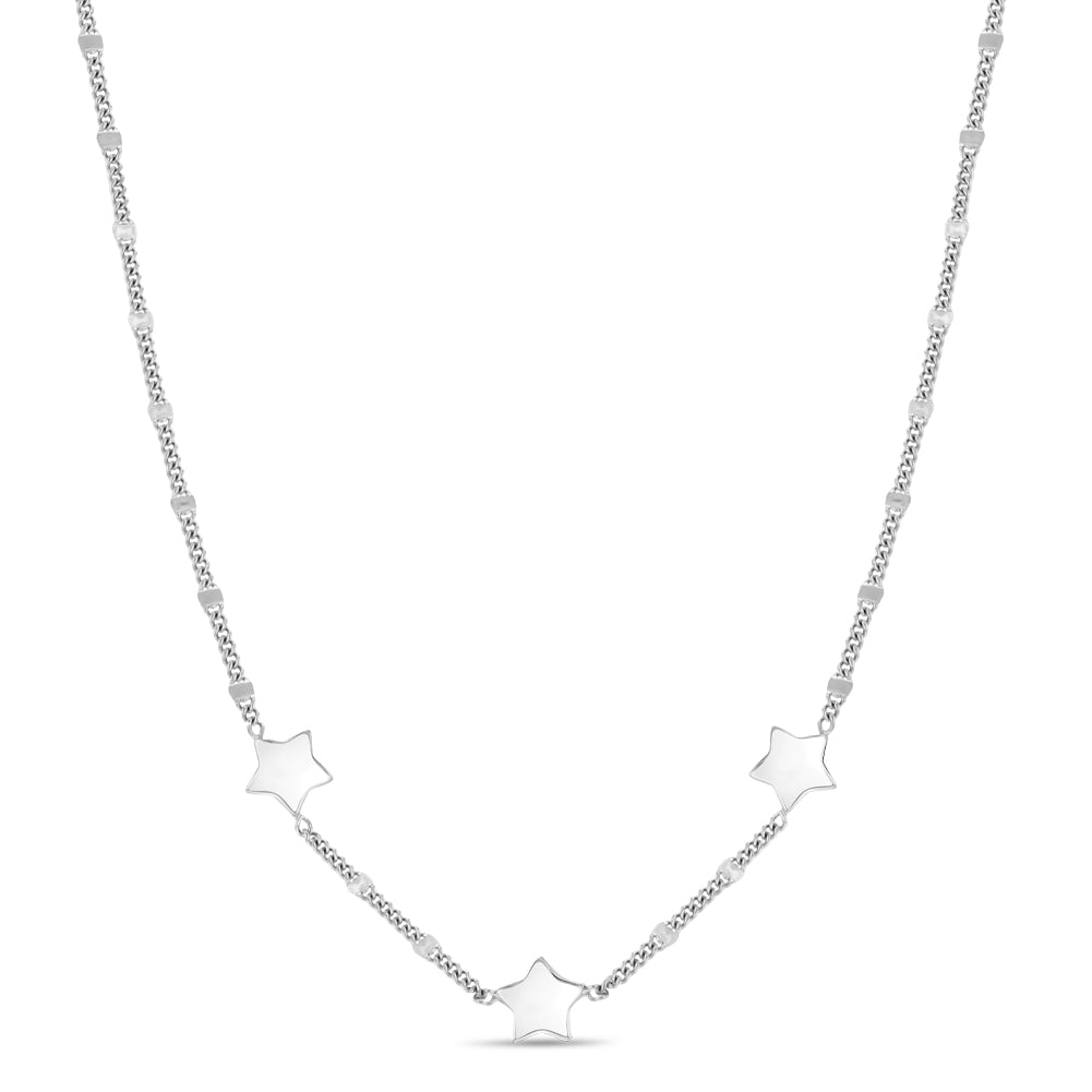 Satellite Stars Women's Necklace - Sterling Silver