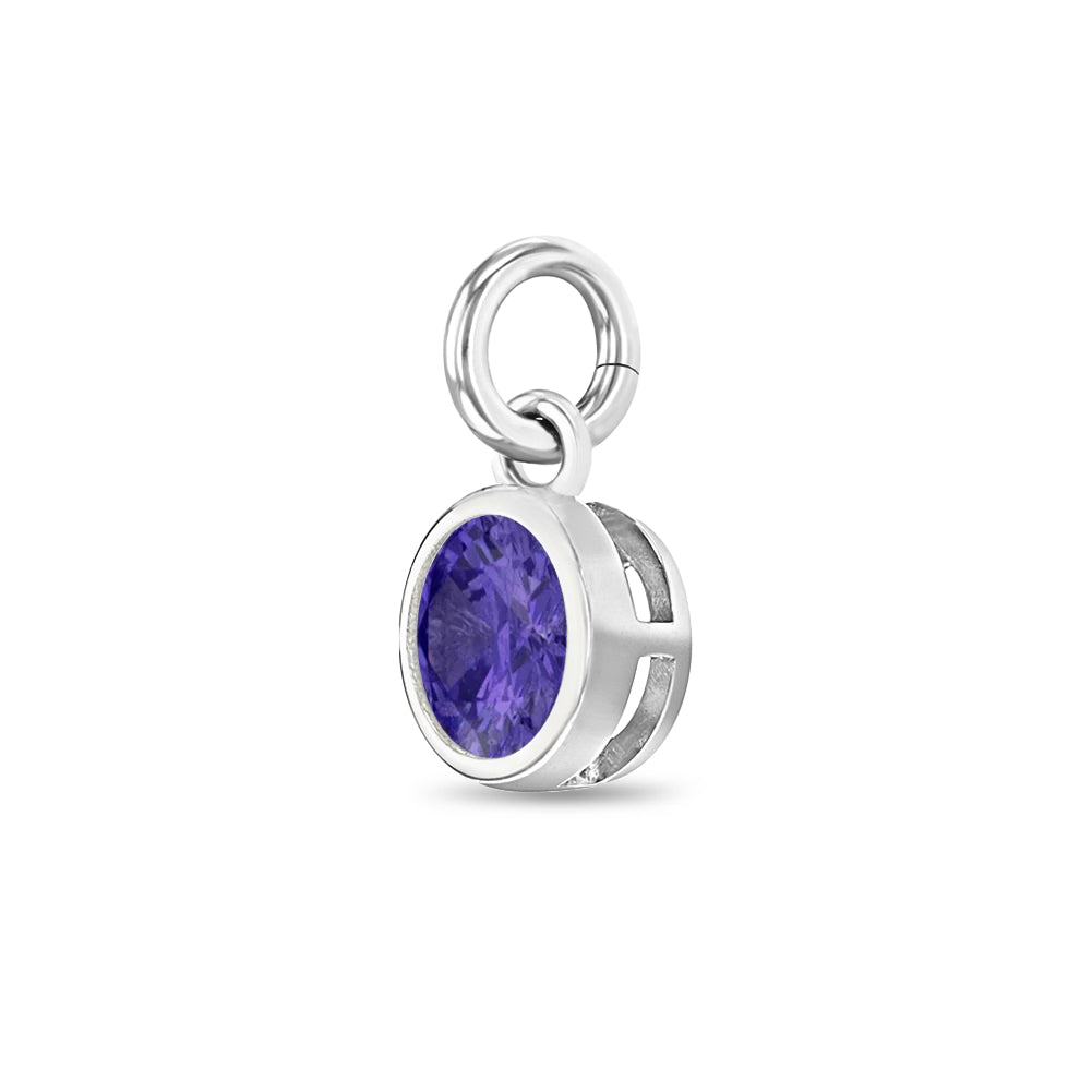 Pandora charm. authentic Amethyst, February birthstone