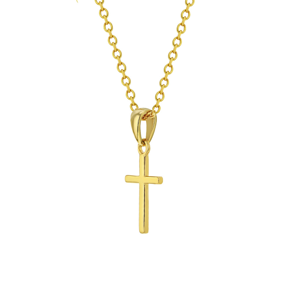 Strict Plain V Necklace Gold