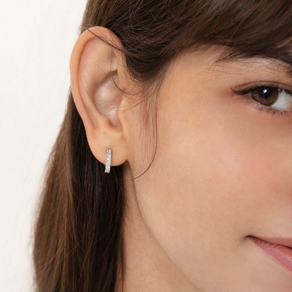 Designer Hoop Earrings 2.5 -Silver-Plated (12 PAIRS)