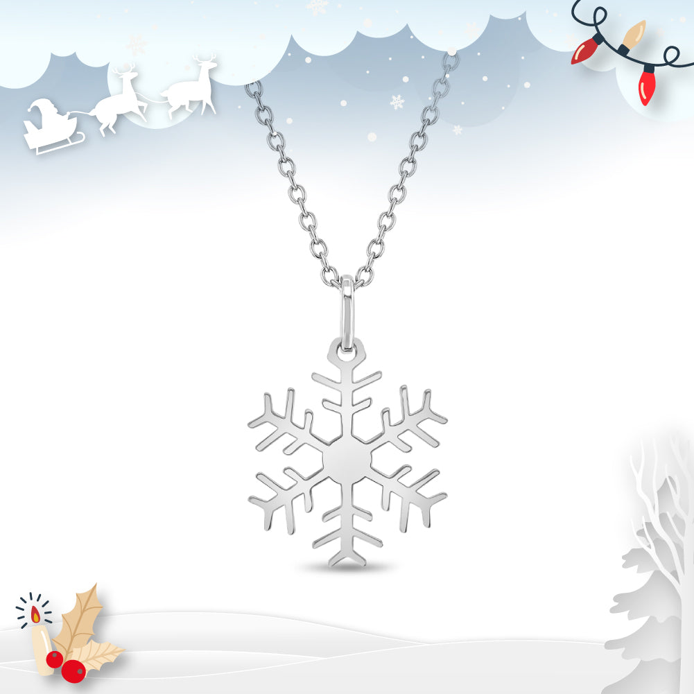 Glass Rhinestone Big Snowflake Pendant Necklace Long Sweater - Temu