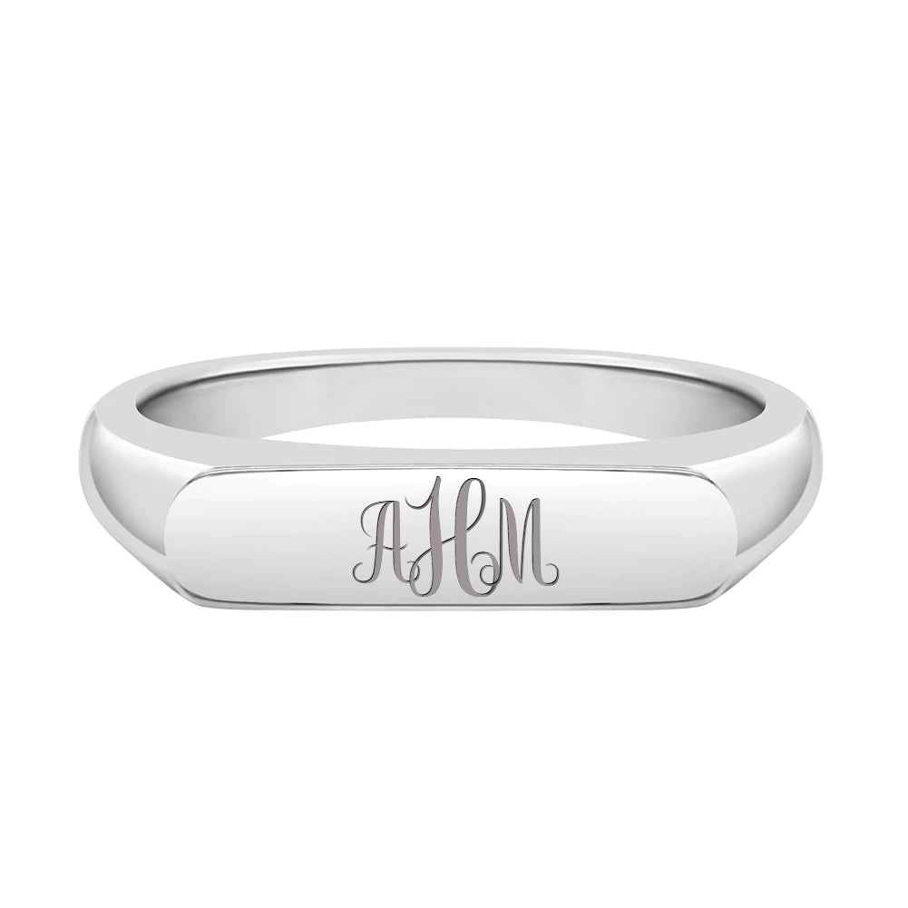 Signet Bar Women's Ring - Sterling Silver