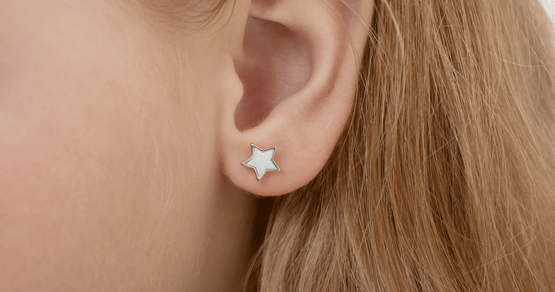 Cubic Zirconia Giraffe Kids / Children's / Girls Earrings Screw Back - Sterling Silver at in Season Jewelry