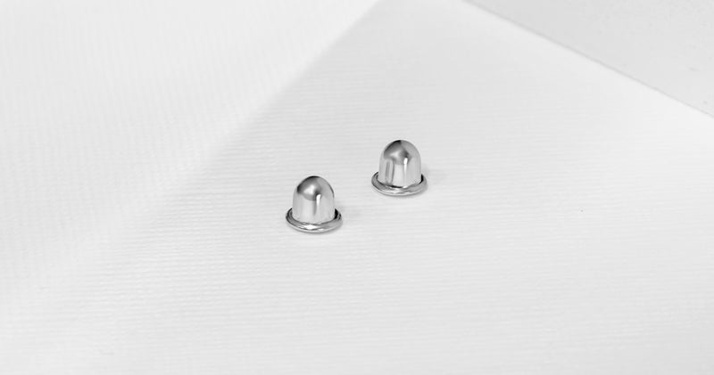 Replacement Pair (2) 14K White Gold Earring Screw Backs Fits in Season Jewelry