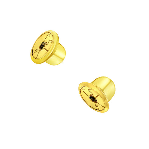 Girls' Replacement Pair Screw Backs Sterling Silver Gold Plated - in Season Jewelry